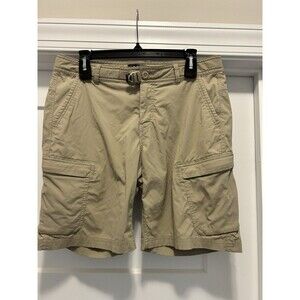 REI Co op Shorts Women’s 12 Beige Performance Nylon Stretch Blend Cargo Hike Tan